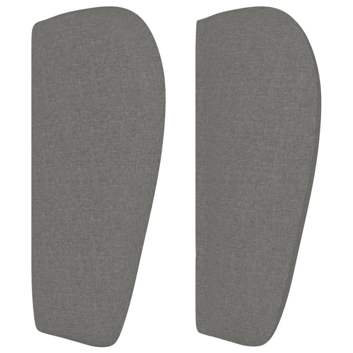 Tăblie de pat cu aripioare gri închis 83x23x78/88 cm textil - WALTI WALTI