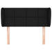 Tăblie de pat cu aripioare negru 83x23x78/88 cm material textil - WALTI WALTI