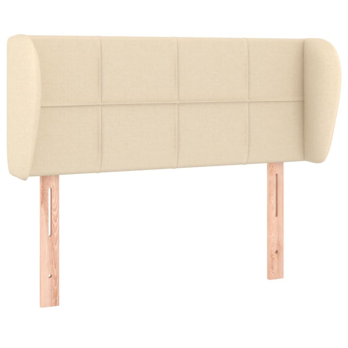 Tăblie de pat cu aripioare crem 83x23x78/88 cm material textil - WALTI WALTI