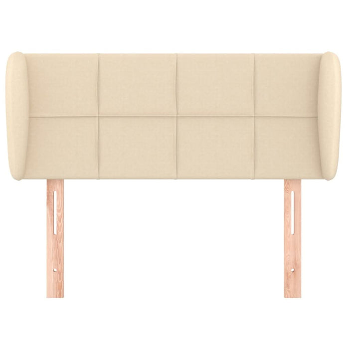 Tăblie de pat cu aripioare crem 83x23x78/88 cm material textil - WALTI WALTI