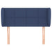 Tăblie de pat cu aripioare, albastru, 83x23x78/88 cm  textil - WALTI WALTI