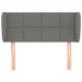 Tăblie de pat cu aripioare gri închis 93x23x78/88 cm textil - WALTI WALTI