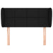 Tăblie de pat cu aripioare negru 93x23x78/88 cm textil - WALTI WALTI