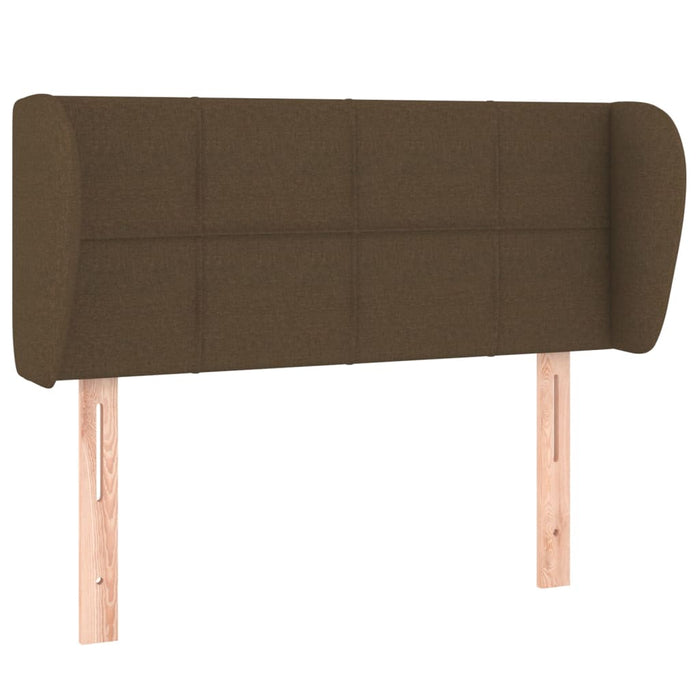 Tăblie de pat cu aripioare maro închis 93x23x78/88 cm textil - WALTI WALTI