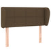 Tăblie de pat cu aripioare maro închis 93x23x78/88 cm textil - WALTI WALTI