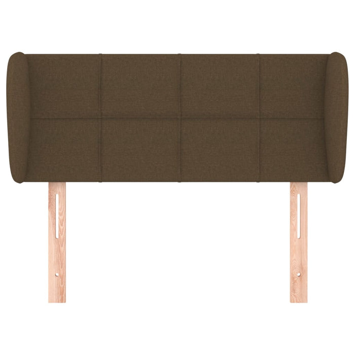 Tăblie de pat cu aripioare maro închis 93x23x78/88 cm textil - WALTI WALTI