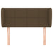 Tăblie de pat cu aripioare maro închis 93x23x78/88 cm textil - WALTI WALTI