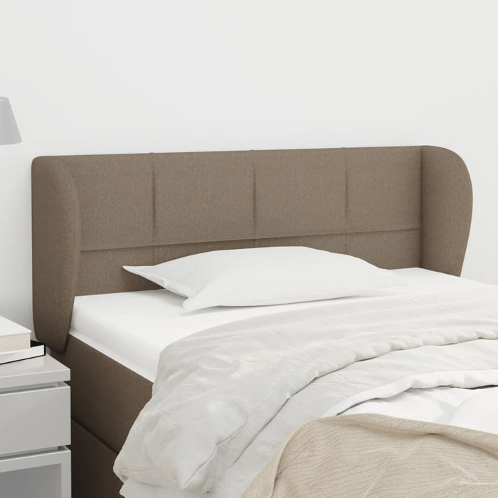 Tăblie de pat cu aripioare gri taupe 93x23x78/88 cm textil - WALTI WALTI