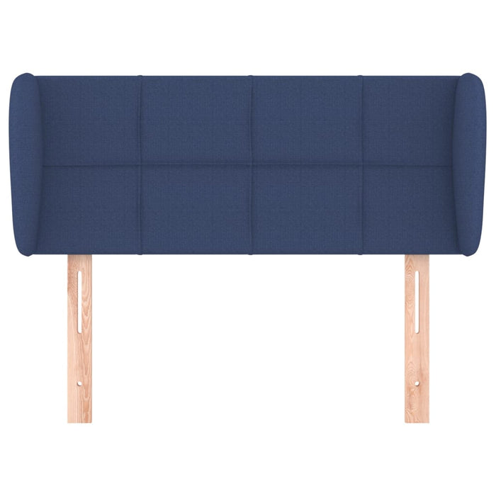 Tăblie de pat cu aripioare albastru 93x23x78/88 cm textil - WALTI WALTI