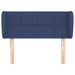 Tăblie de pat cu aripioare albastru 93x23x78/88 cm textil - WALTI WALTI
