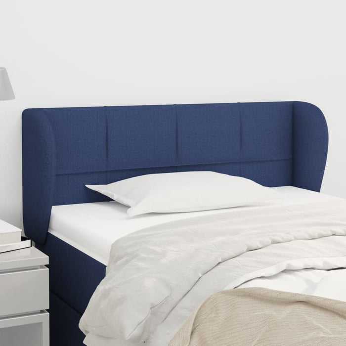Tăblie de pat cu aripioare albastru 93x23x78/88 cm textil - WALTI WALTI