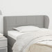 Tăblie de pat cu aripioare gri deschis 103x23x78/88 cm textil - WALTI WALTI