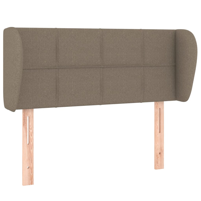 Tăblie de pat cu aripioare gri taupe 103x23x78/88 cm textil - WALTI WALTI