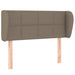 Tăblie de pat cu aripioare gri taupe 103x23x78/88 cm textil - WALTI WALTI