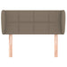 Tăblie de pat cu aripioare gri taupe 103x23x78/88 cm textil - WALTI WALTI