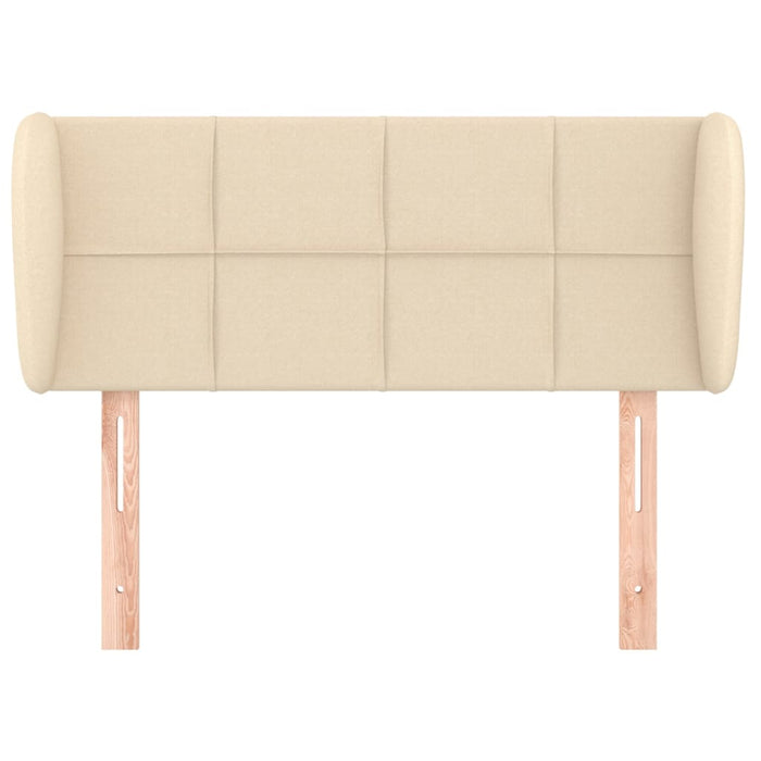 Tăblie de pat cu aripioare crem 103x23x78/88 cm textil - WALTI WALTI
