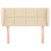 Tăblie de pat cu aripioare crem 103x23x78/88 cm textil - WALTI WALTI