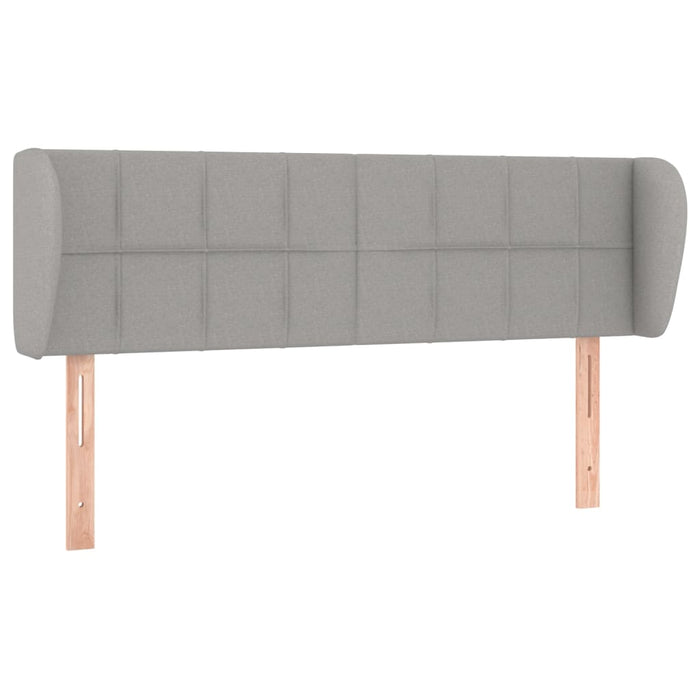 Tăblie de pat cu aripioare gri deschis 147x23x78/88 cm textil - WALTI WALTI
