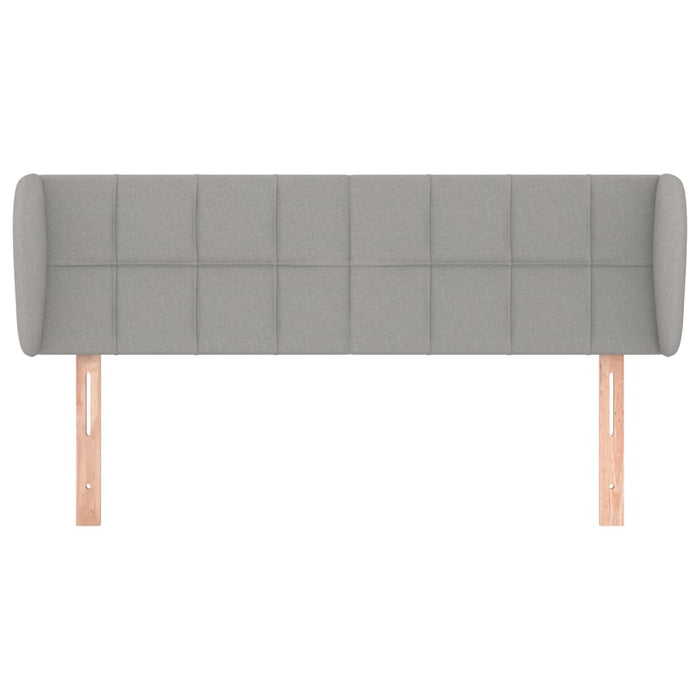 Tăblie de pat cu aripioare gri deschis 147x23x78/88 cm textil - WALTI WALTI