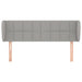 Tăblie de pat cu aripioare gri deschis 147x23x78/88 cm textil - WALTI WALTI