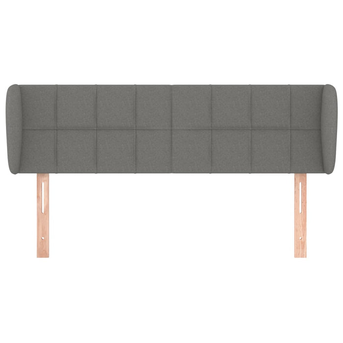 Tăblie de pat cu aripioare gri închis 147x23x78/88 cm textil - WALTI WALTI