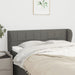 Tăblie de pat cu aripioare gri închis 147x23x78/88 cm textil - WALTI WALTI