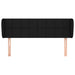 Tăblie de pat cu aripioare negru 147x23x78/88 cm textil - WALTI WALTI