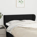 Tăblie de pat cu aripioare negru 147x23x78/88 cm textil - WALTI WALTI