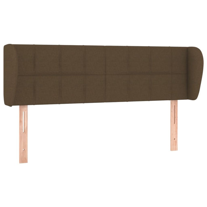 Tăblie de pat cu aripioare maro închis 147x23x78/88 cm textil - WALTI WALTI