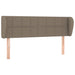 Tăblie de pat cu aripioare gri taupe 147x23x78/88 cm textil - WALTI WALTI