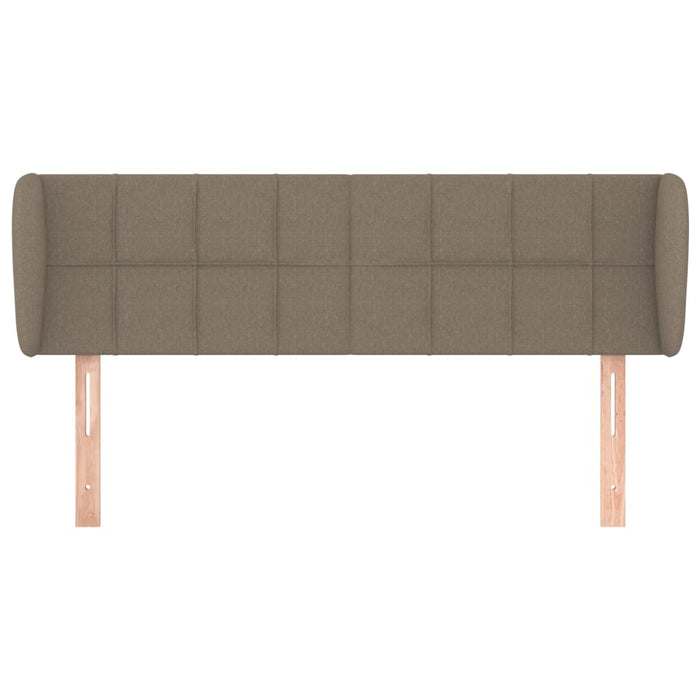 Tăblie de pat cu aripioare gri taupe 147x23x78/88 cm textil - WALTI WALTI