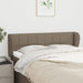 Tăblie de pat cu aripioare gri taupe 147x23x78/88 cm textil - WALTI WALTI