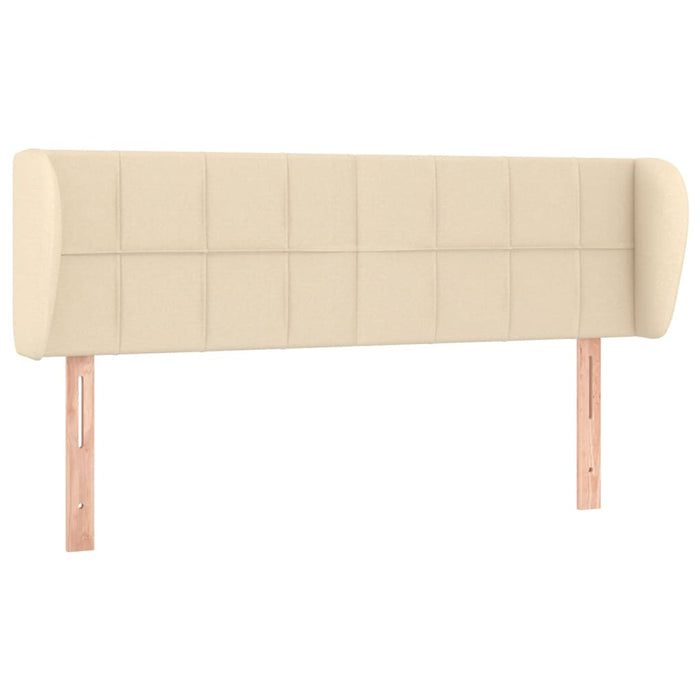 Tăblie de pat cu aripioare crem 147x23x78/88 cm material textil - WALTI WALTI