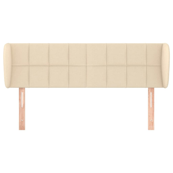 Tăblie de pat cu aripioare crem 147x23x78/88 cm material textil - WALTI WALTI