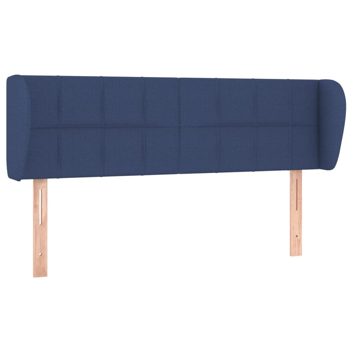 Tăblie de pat cu aripioare, albastru, 147x23x78/88 cm textil - WALTI WALTI