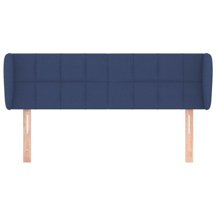 Tăblie de pat cu aripioare, albastru, 147x23x78/88 cm textil - WALTI WALTI