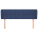 Tăblie de pat cu aripioare, albastru, 147x23x78/88 cm textil - WALTI WALTI