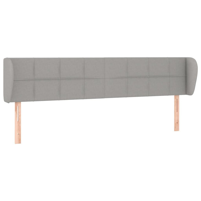 Tăblie de pat cu aripioare gri deschis 163x23x78/88 cm textil - WALTI WALTI