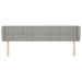 Tăblie de pat cu aripioare gri deschis 163x23x78/88 cm textil - WALTI WALTI