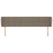 Tăblie de pat cu aripioare gri taupe 163x23x78/88 cm textil - WALTI WALTI