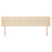 Tăblie de pat cu aripioare crem 163x23x78/88 cm material textil - WALTI WALTI