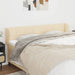 Tăblie de pat cu aripioare crem 163x23x78/88 cm material textil - WALTI WALTI