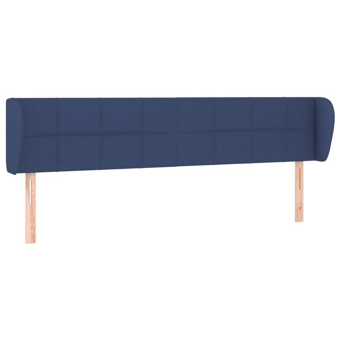 Tăblie de pat cu aripioare, albastru, 163x23x78/88 cm textil - WALTI WALTI