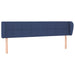 Tăblie de pat cu aripioare, albastru, 163x23x78/88 cm textil - WALTI WALTI