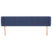 Tăblie de pat cu aripioare, albastru, 163x23x78/88 cm textil - WALTI WALTI