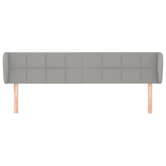 Tăblie de pat cu aripioare gri deschis 183x23x78/88 cm textil - WALTI WALTI