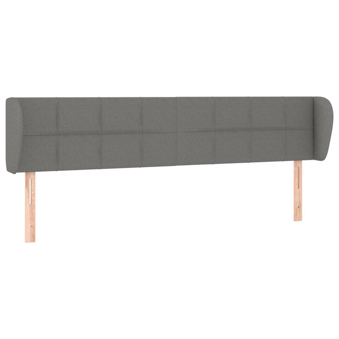 Tăblie de pat cu aripioare gri închis 183x23x78/88 cm textil - WALTI WALTI