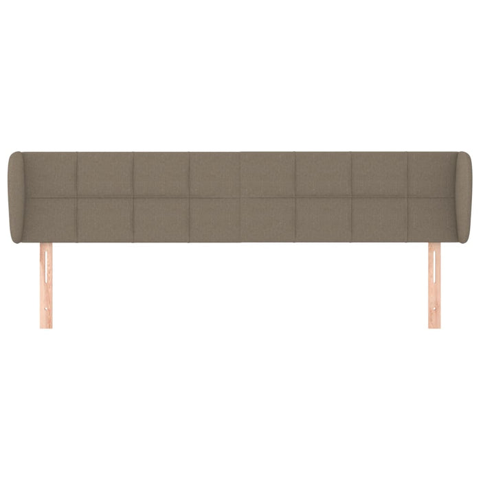 Tăblie de pat cu aripioare gri taupe 183x23x78/88 cm textil - WALTI WALTI
