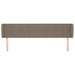 Tăblie de pat cu aripioare gri taupe 183x23x78/88 cm textil - WALTI WALTI