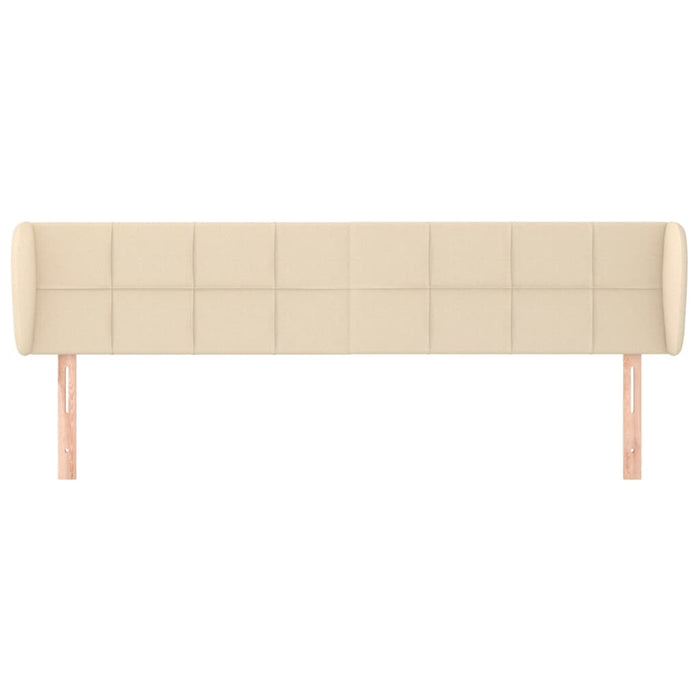 Tăblie de pat cu aripioare crem 183x23x78/88 cm material textil - WALTI WALTI